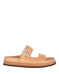 Jimmy Choo Marga Crystal Flat Slide Sandals | INTERMIX®
