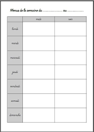 Nous vous proposons ici, la troisième partie pour télécharger votre planificateur de menu hebdomadaire, sous forme de semainier de repas à imprimer gratuitement. Planning Des Menus De La Semaine Menu Semaine Planning Menu Semaine Planning Vierge