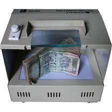 Fake note detector with magnifying glass reliable & portable solutions for counterfeit bank note verification the need : Manual Fake Note Detector Rs 1850 Piece Marktech Systems Id 19622710197