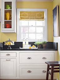 Wall Color For Kitchen With White Cabinets 2021 In 2020 Kitchen Wall Colors Yellow Kitchen Walls White Countertops Dark Cabinets