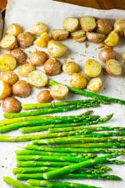 Rosemary Roasted Baby Potatoes And Asparagus Salu Salo Recipes Recipe Asparagus Recipes Roasted Asparagus Recipes Baked Potato And Asparagus Recipe