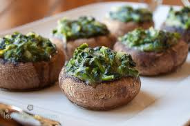 Creamed Spinach Stuffed Portobello Mushrooms Leslie Durso