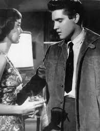 Elvis Presley and Carolyn Jones in “King Creole” (1958) ~ Vintage Everyday