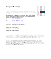 Salah satu isinya mengatur soal cuti dan pemberhentian pns. Pdf Effect Of Titanium Addition On The Microstructure Electrical Conductivity Thermal Conductivity And Mechanical Properties Of Copper By Using Sps For The Preparation Of Cu Ti Alloys
