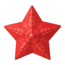 Strala Hangeleuchtenschirm Stern Rot Stern Rot 36 Cm Lampshadecreative Pendant Lamp Shade Shabby Chic Lamp Shades Modern Lamp Shades