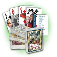 If you're celebrating a 50th birthday or anniversary this year, you're in. Inc 1969 Trivia Playing Cards 50th Birthday Or 50th Flickback Media Standard Playing Card Decks Toys Games