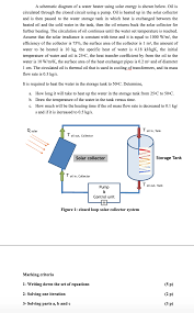 I soldered the solar cells according to the wiring diagram in series as this added the voltage of each cell together to achieve the desired (and highest) output. Solved A Schematic Diagram Of A Water Heater Using Solar Chegg Com