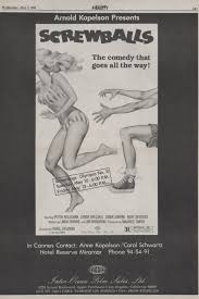 SCREWBALLS film review - sex comedy Jim Wynorski Linda Shayne Bootsie  Goodhead New World Pictures — Schlockmania