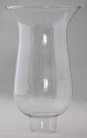 Trumpet Hurricane Candle Lamp Glass Globe