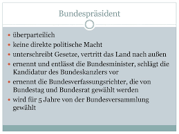Der bundestag hat merkels „notbremse beschlossen. Politisches System Deutschlands Prezentaciya Onlajn