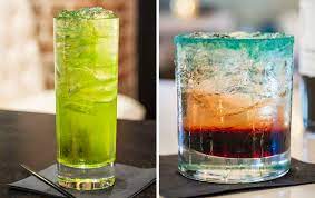 Build a midori splice cocktail recipe with midori melon liqueur, malibu coconut rum and fresh pineapple juice. 40 Comic Con Themed Cocktails Foods Sweets To Try This Weekend Zagat