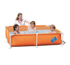 Amazon Com H2ogo My First Frame Pool 64 Quot X 14 Quot Orange Patio Lawn Amp Garden Pool The Great Outdoors Frame