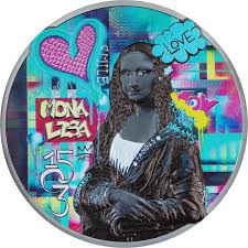Cook Islands - 2023 - 20 Dollars - Mona Lisa Graffiti Art series -  NumisCollect