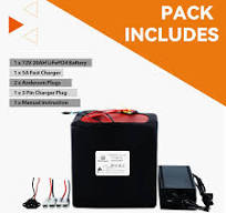 BtrPower Ebike Battery 72V 20AH LiFePO4 Battery Pack with 5A Charger 50A BMS