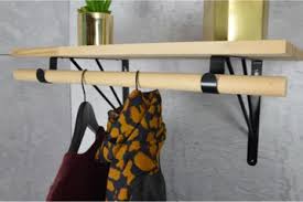 Barre De Penderie Fixation Et Support Pour Dressing Au Meilleur Prix Leroy Merlin En 2020 Barre De Penderie Equerre De Fixation Fixation Murale
