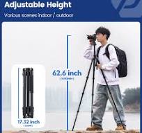 Fotopro Tripé de câmera de 172 cm, tripé horizontal 360 ...