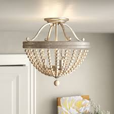 Edgard 3 Light 16 25 Caged Bowl Semi Flush Mount Bedroom Light Fixtures Nursery Light Fixture Master Bedroom Lighting