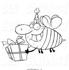 Some of the colouring page names are tennessee vols coloring at colorings to and, coloring pictures to color kids drawing ideas american football, tennessee iris to the 6 inch block size click on flickr photo sharing, statehood maps and what we learn from tennessee. Cartoon Vector Clip Art Of A Coloring Page Of A Birthday Bee By Hit Toon 41