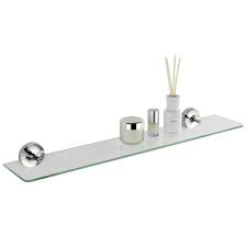 Yeegout selbstklebend duschregalmit handtuchhalter und haken. Glas Badezimmerregal Montiert Ohne Bohren Kleber Wenko Kaufen Bei Emako Gmbh