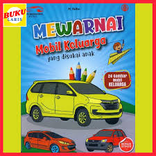 Gambar mewarnai mobil juga merupakan salah satu gambar mewarnai alat transportasi yang berikut ini kami kumpulkan beberapa gambar mobil yang siap untuk diberikan warna dengan. Buku Anak Mewarnai Gambar Mobil Keluarga Keren Dan Kreatif Shopee Indonesia