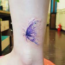 Pin By Sue Mcculloch On Tattoo S Purple Tattoos Butterfly Tattoo Tiny Tattoos