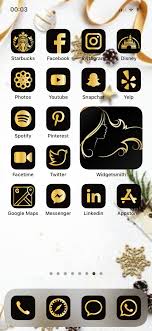 Prime video direct video distribution made easy: Ios 14 Luxury Gold Theme Aesthetic App Icons For Iphone 175 Etsy App Icon App Covers Icon