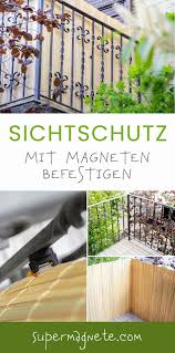 Sichtschutz Am Balkongelander Flexibel Mit Magneten Befestigen So Lassen Sich Sichtschutzmatten Aus Bamb Balcony Privacy Screen Privacy Screen Balcony Privacy