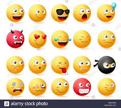 Kids n fun de 25 ausmalbilder von emoji movie. Smiley Emoticons Stockfotos Und Bilder Kaufen Alamy