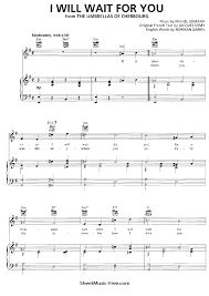 Baixar a musica da whitney ilove you : I Will Wait For You Sheet Music Michel Legrand Sheetmusic Free Com