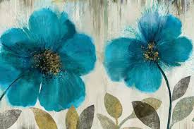 Maybe you would like to learn more about one of these? Teal Flowers Canvas Art Print By Asia Jensen Icanvas