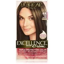 Loreal Paris Excellence Creme Haircolor Dark Ash Brown 4a Cooler 1 Ea Pack Of 3