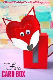Valentine plush lion made from finest materials available at shockingly low prices. Diy Red Fox Valentine S Day Card Box Kid Craft Idea