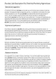 Darling downs qld +3 locations. Plumber Job Description For Potential Plumbing Apprentices