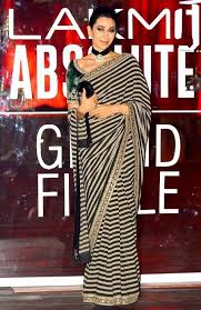 Black And White Striped Saree Blouse Fashion Trends Indian Saree Blouses Designs Modern Saree Sabyasachi Sarees