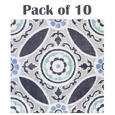 Use a roller to apply 2 coats of antoinette chalk paint®. Floorpops Sienna 10pcs Peel Stick Vinyl Floor Tiles Morrocan Blue Floral Pattern Ebay