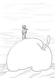 James And The Giant Peach Floating In The Ocean Coloring Page Super Coloring The Giant Peach Ocean Coloring Pages Peach