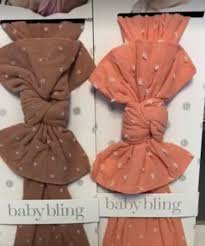 Rose Gold And Coral Shabby Baby Bling Bows Baby Bling Bling Bows