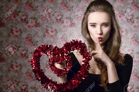 They are calm and not overly skittish; Romantic Lovley Elegant Valentine Girl With Brown Long Curly Hair Mice Make Up And Heart Decoration Is Looking At Camera Stock Photo Picture And Royalty Free Image Image 35963049