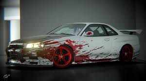 Halloween R34 Bloody Mary Livery (Link below) : rgranturismo