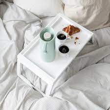 KLIPSK Poslužavnik za krevet, bijela - IKEA