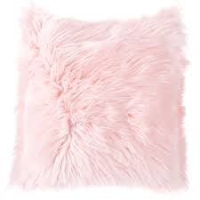 Soft Pink Faux Fur Square Pillow Hobby Lobby 80772996