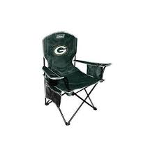 A folding chair is a type of folding furniture, a light, portable chair that folds flat or to a smaller size, and can be stored in a stack, in a row, or on a cart. Rawlings 02771068111 Nfl Green Bay Packers Folding Cooler Chair W
