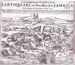 Port Royal Earthquake Port Royal Jamaica Map Carribean Islands
