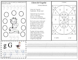 Literele mari si mici de tipar. Litera G Proverbe RomaneÈti Joc Didactic Èi FiÈe De Lucru
