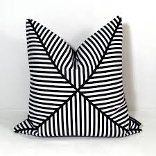 Black And White Striped Pillow Covers Hold For Kelly Until February 22 Black White Pillow Cover Decorative Modern Striped Pillow Stripes Cushion 16 Inch White Pillow Covers White Pillows Pillows