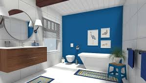 Roomsketcher Blog Easy Bathroom Update Add A Blue Accent Wall