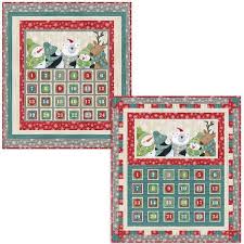 Christmas Advent Calendar Quilt Kit Featuring Hurry Up Santa Etsy Calendar Quilts Quilt Kit Advent Calendar Kit