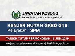 Permohonan adalah dipelawa daripada warganegara malaysia yang berkelaya. Jawatan Kosong Suk Negeri Perlis Tarikh Tutup 16 Jun 2019
