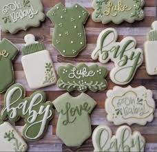 Baby Shower Baby Cookies Baby Shower Cookies Neutral Baby Shower Cookies