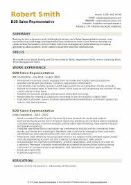 Maybe you would like to learn more about one of these? B2b Sales Representative Resume Samples Qwikresume